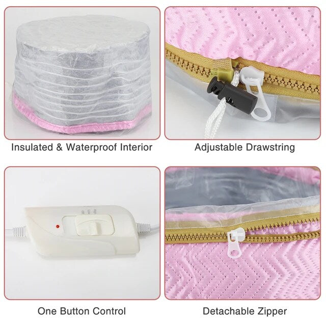 Electric Hair Steamer Cap - Thermal Treatment & Nourishing Hair Mask Heat Hat