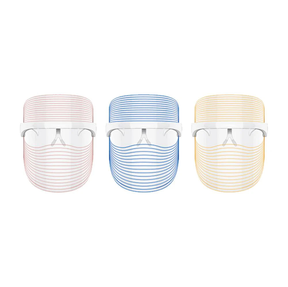 3-Color LED Mask - Red Light Therapy for Skin Rejuvenation