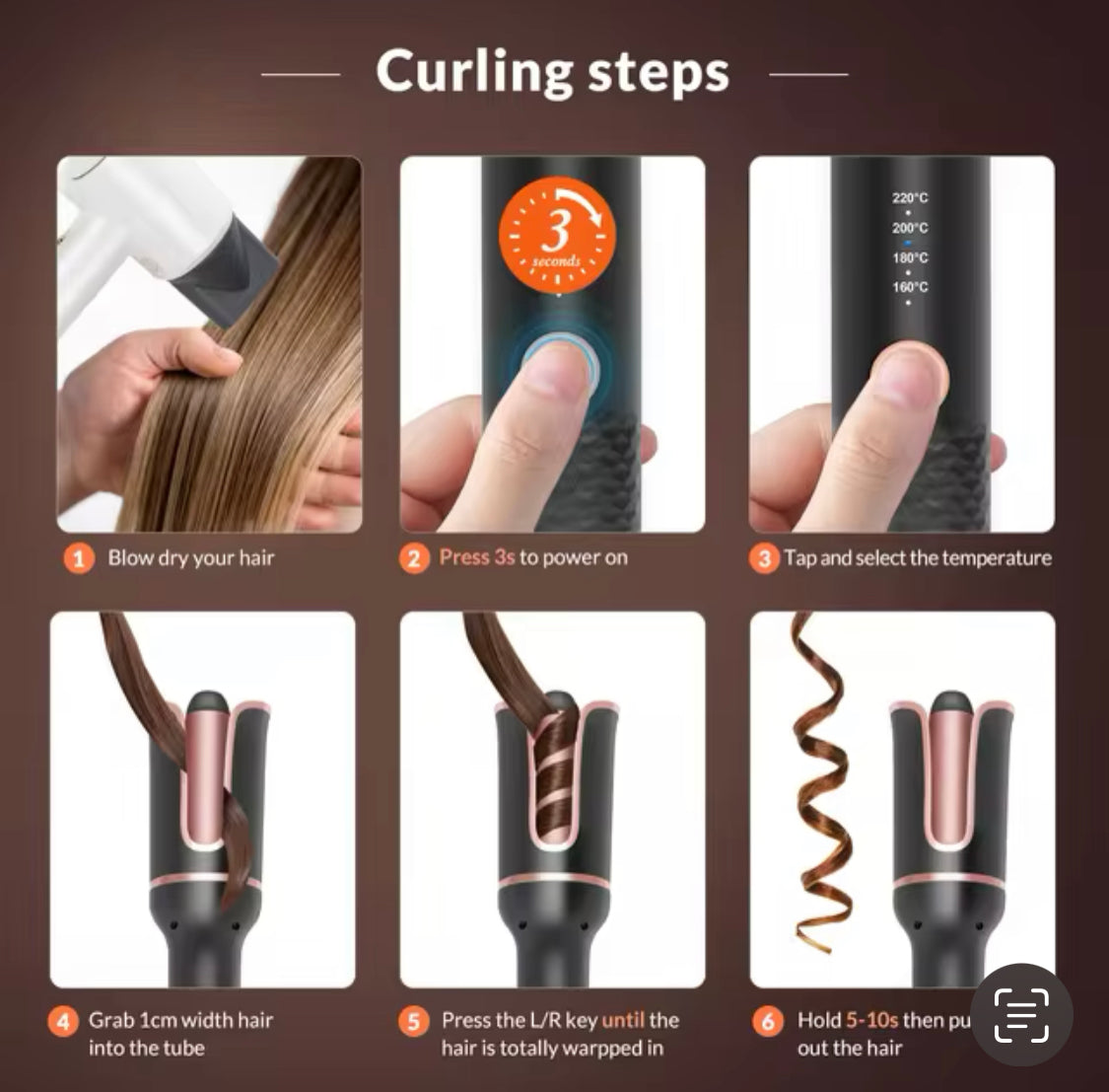 Automatic Hair Curling Iron