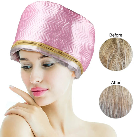 Electric Hair Steamer Cap - Thermal Treatment & Nourishing Hair Mask Heat Hat