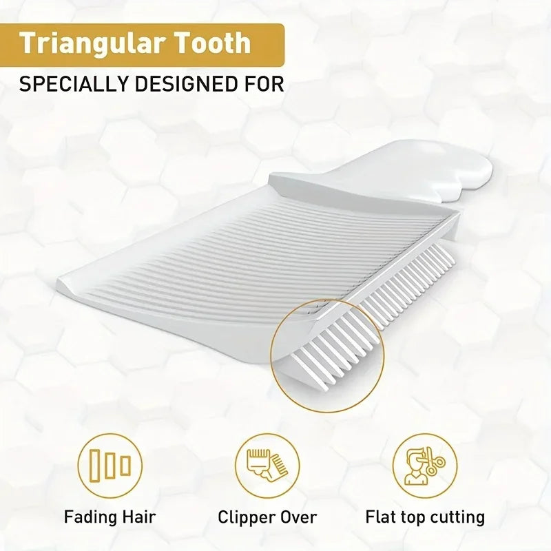 Professional Barber Fading Comb - Heat Resistant, Flat Top Hair Cutting & Blending Tool for Men