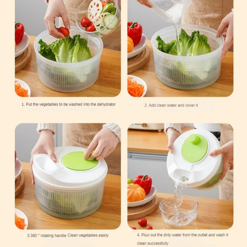 Multifunctional Salad Spinner & Vegetable Dehydrator