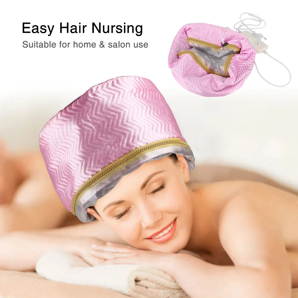 Electric Hair Steamer Cap - Thermal Treatment & Nourishing Hair Mask Heat Hat