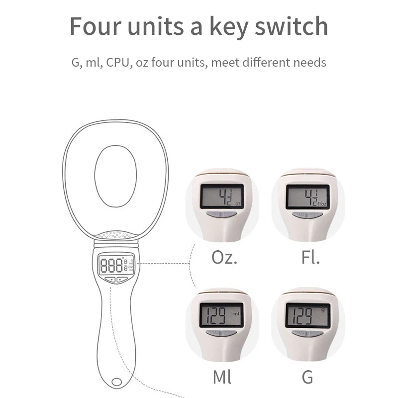 Electronic Pet Food Measuring Spoon