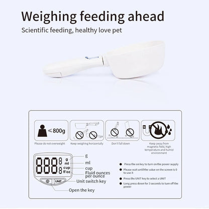 Electronic Pet Food Measuring Spoon